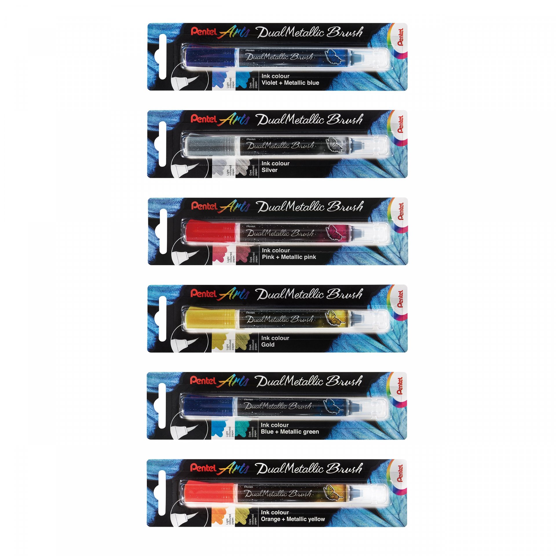 Pentel Pinselstift Dual Metallic Brush