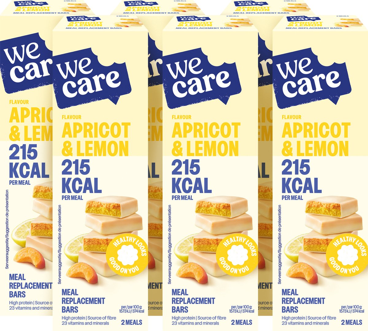 6x WeCare Bars Apricot & Lemon (116 gr)