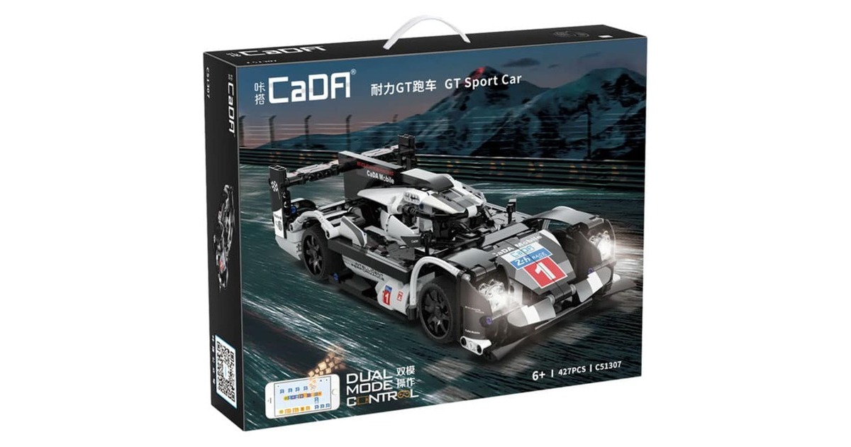 CaDASports Car - GT Sport Car Constructiespeelgoed  (C51307W, Dual Mode Control)