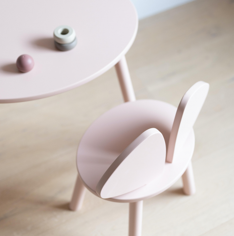 Nofred Mouse kinderstoel   kindertafel set berken