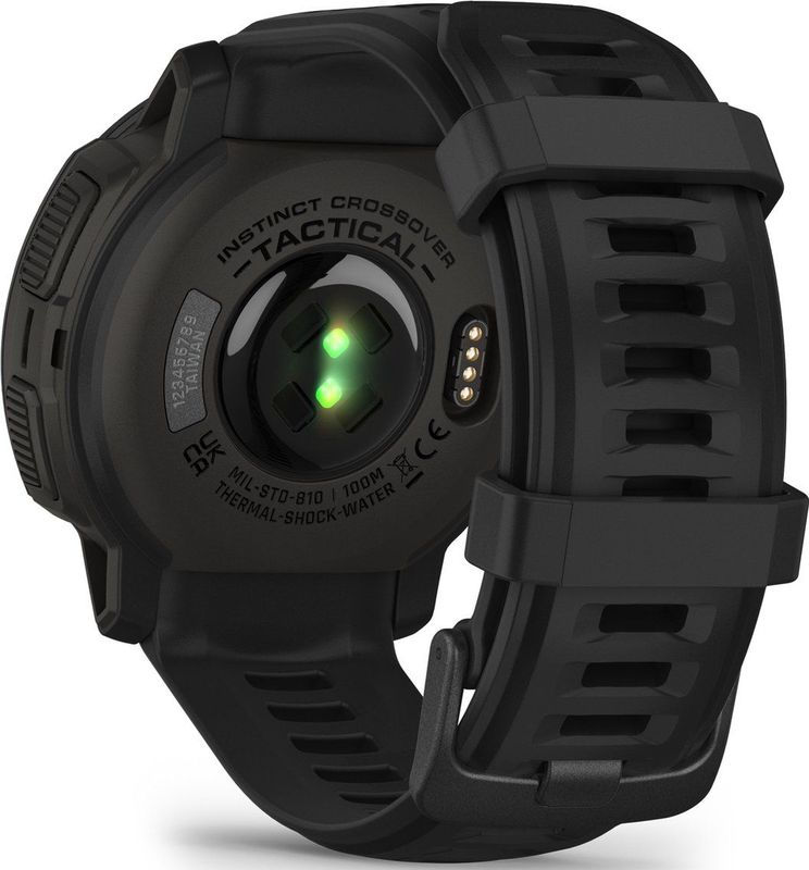 Garmin 010 02730 00 Instinct Crossover Solar Tactical Unisex Smartwatch