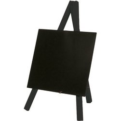 Ardoise de table MINI avec trépied, noir