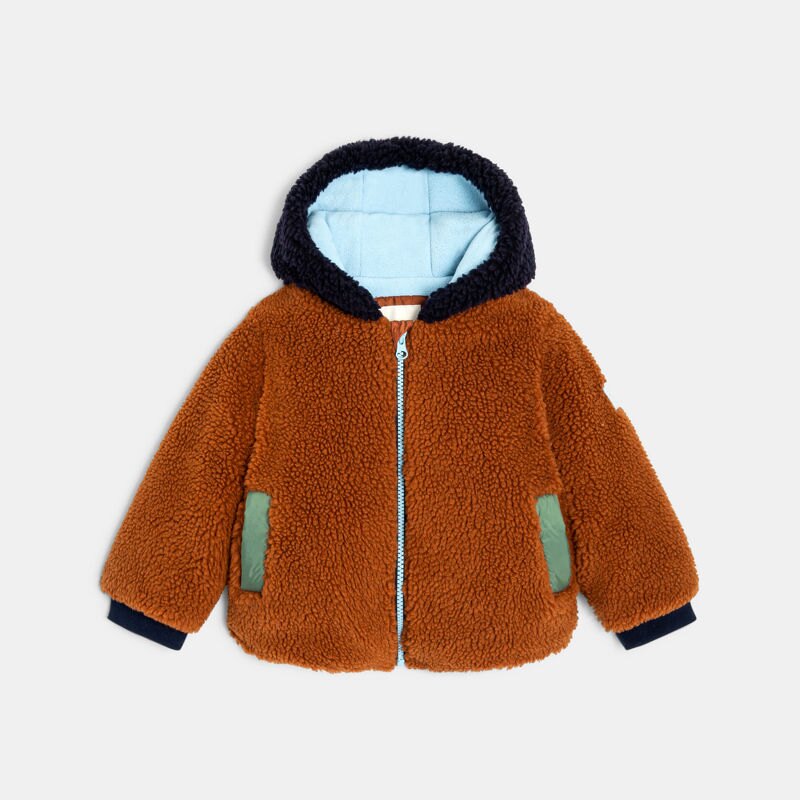 Blouson bébé garçon en sherpa doublé polaire Catimini Marron