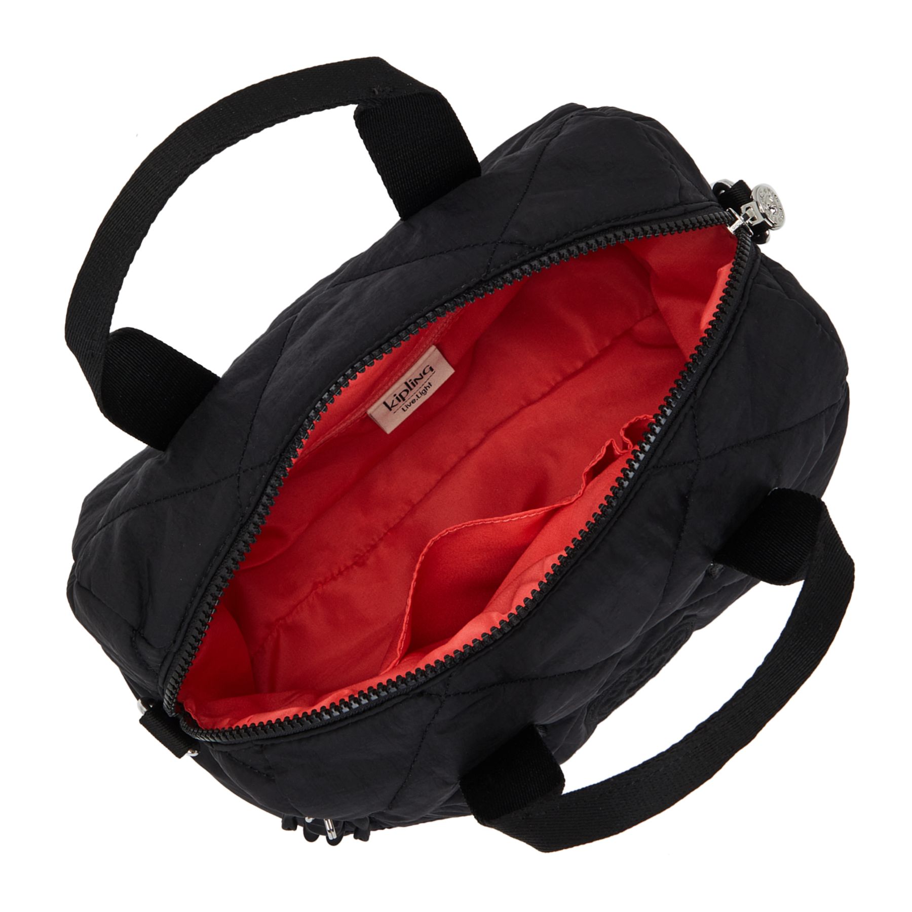 BINA M Sac à main de taille moyenne avec bandoulière ajustable amovible - Cosmic Black Quilt