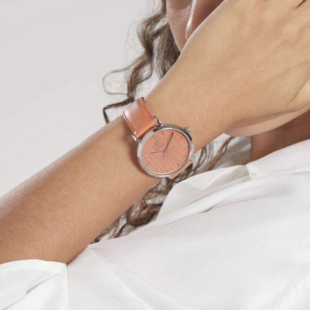 Montre Lannier Pierre Nature Acier Argenté