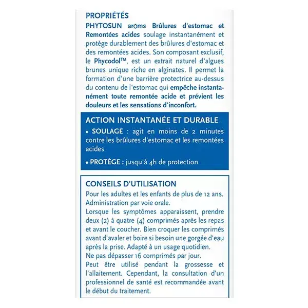 Phytosun Arôms Alívio da Azia e Refluxo Ácido 20 comprimidos