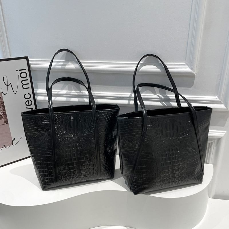 Kleevelind - Krokodillenleer Tote Bag
