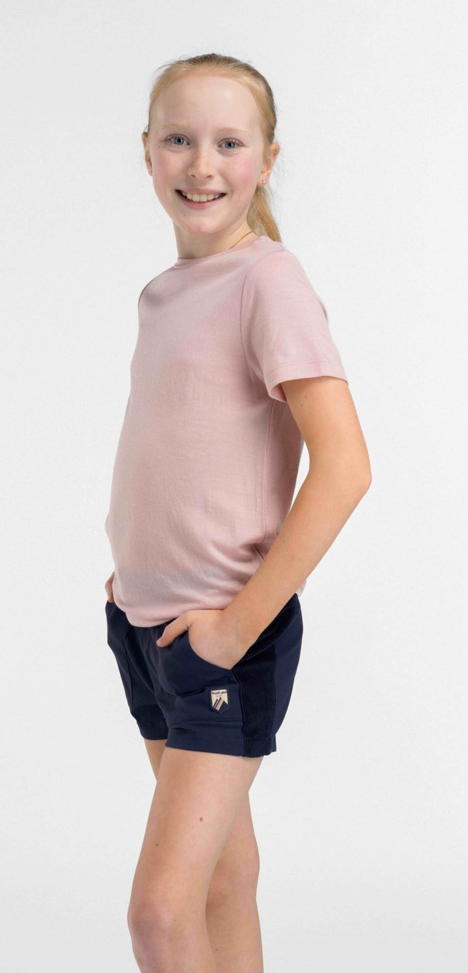 Romsdalseggen Kordfløyel Shorts Jente Blue Ink