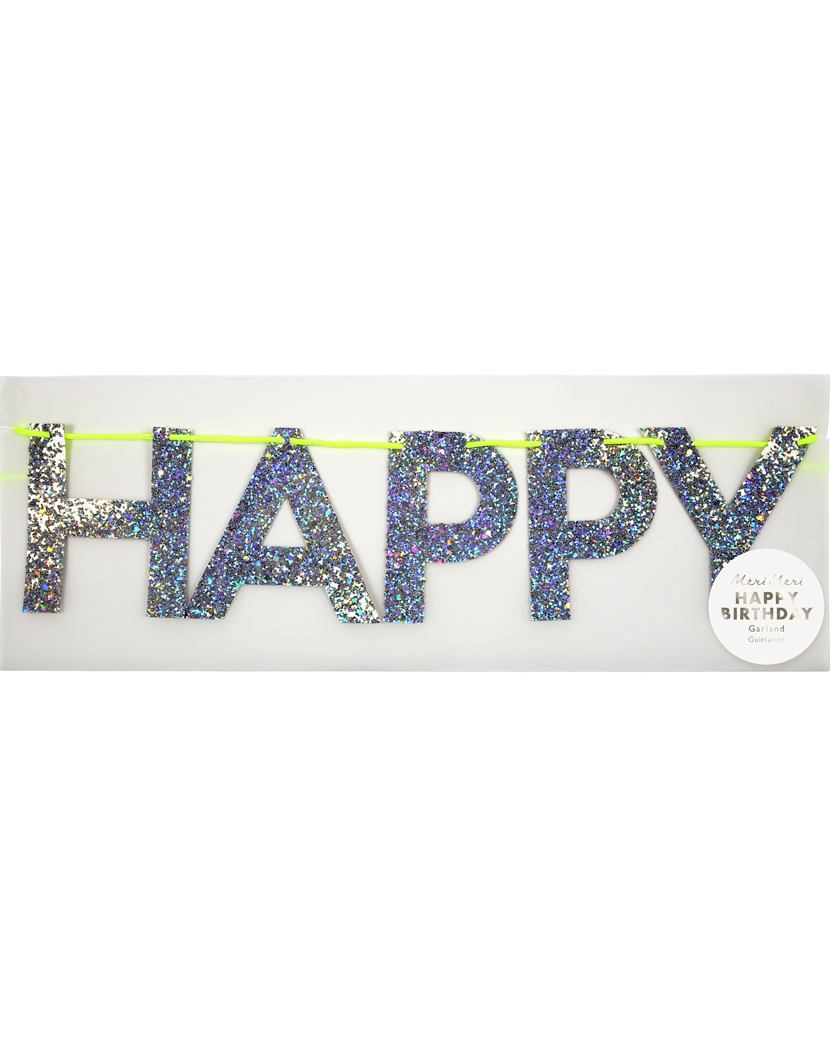 Girlande SILVER HAPPY BIRTHDAY
