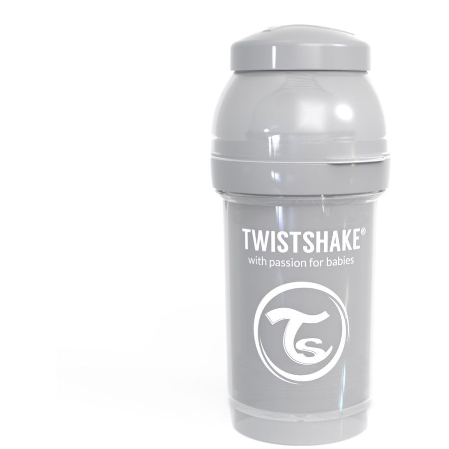 TWISTSHAKE Babyflasche Anti-Kolik 180 ml pastell grau