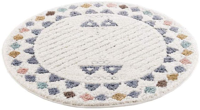 Carpet City Hochflor-Teppich »Focus 3034« rund 20 mm Höhe Boho-Teppich, Hochtief-Muster/ 3D-Effekt, für Wohnzimmer, Schlafzimmer