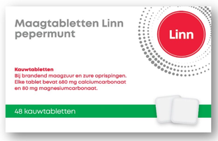 Linn Maagtabletten Pepermunt 48TB