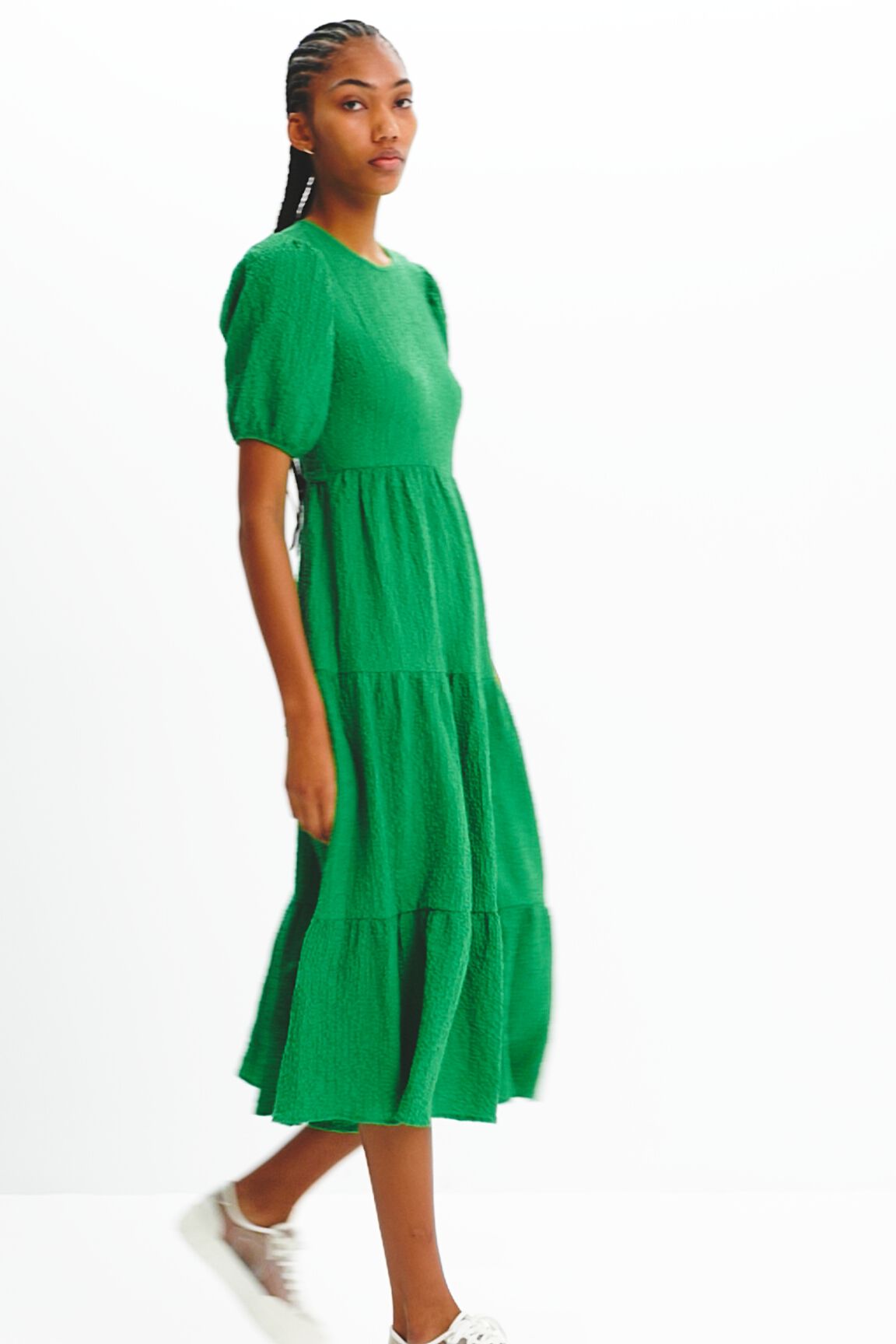 Robe midi décolleté dos