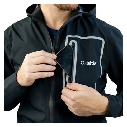 Veste de Trail imperméable OXSITIS Origin Stratus Noir