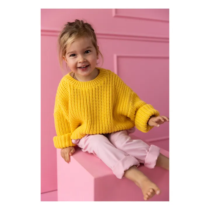 Yuki Pull Chunky Coton Bio | Jaune