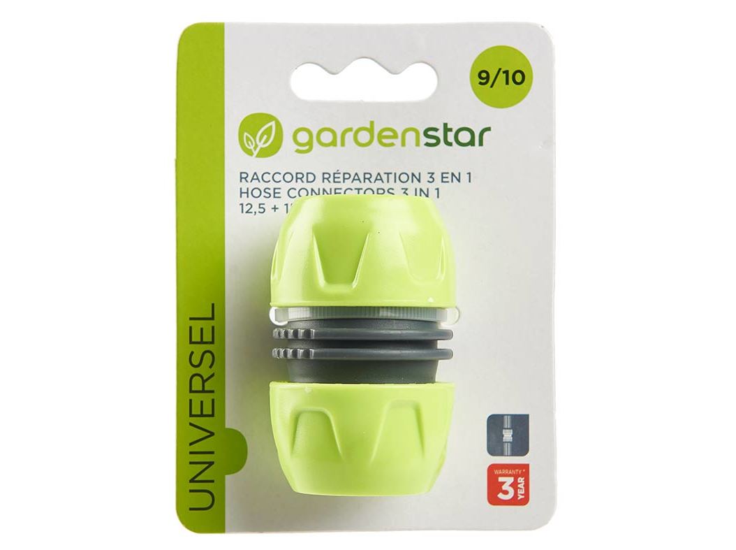CONECTOR 3 EM 1 PARA MANGUEIRA GARDENSTAR 5/8 - 1/2 - 3/4