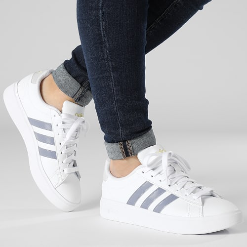 Baskets Femme Grand Court 2.0 HP2541 Footwear White Violet Dash Grey