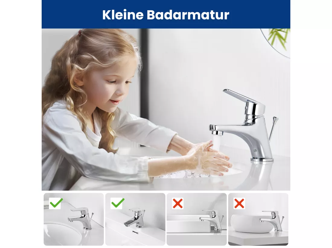 Cecipa max Mitigeur lavabo Robinet avec levier de vidange Chrom Laiton,EU Modèle