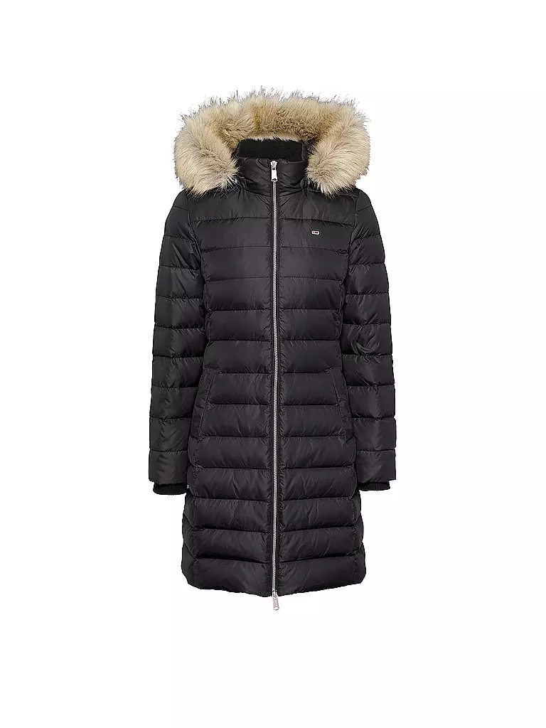 TOMMY JEANS Daunenmantel  schwarz