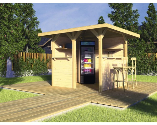 Paviljoen weka Man Cave Leisure Hut met plat dak 218 x 218 cm