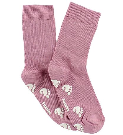 Fuzzies Socken m. Antirutsch - Rosa
