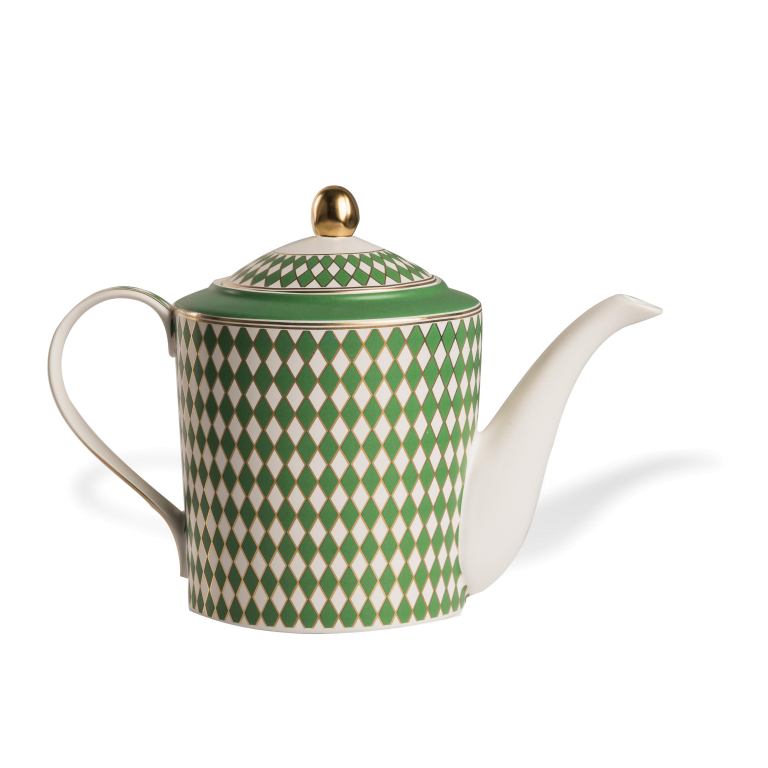 POLSPOTTEN Chess theepot geel
