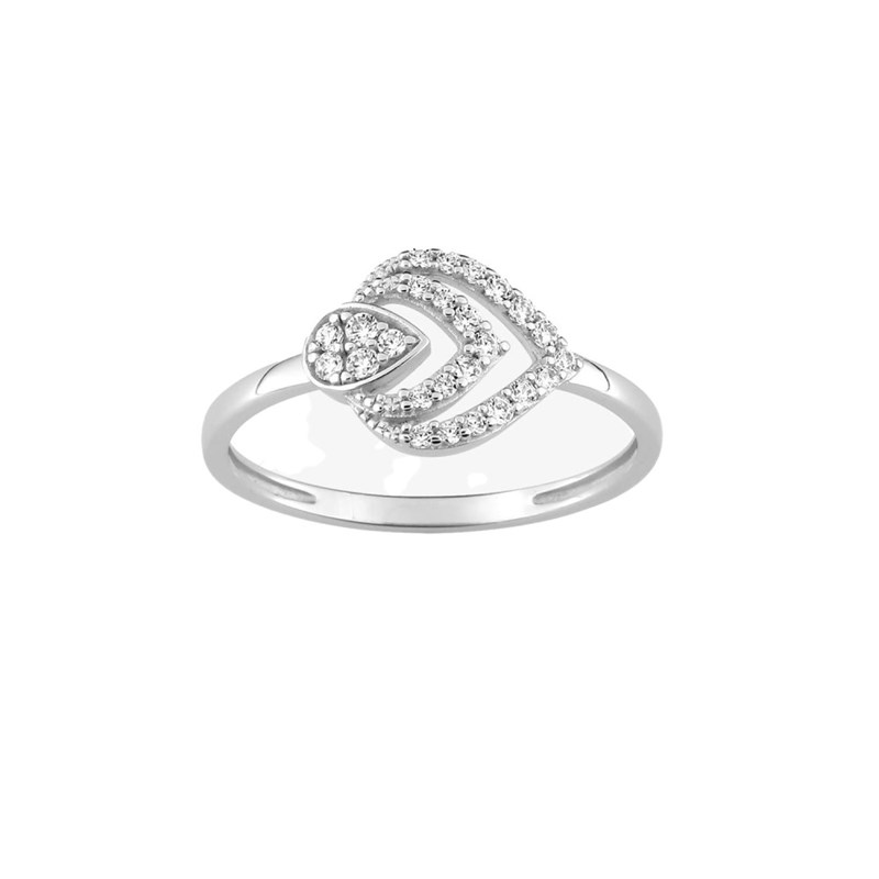 Bague Femme - Oxyde de zirconium - Or 9 Carats