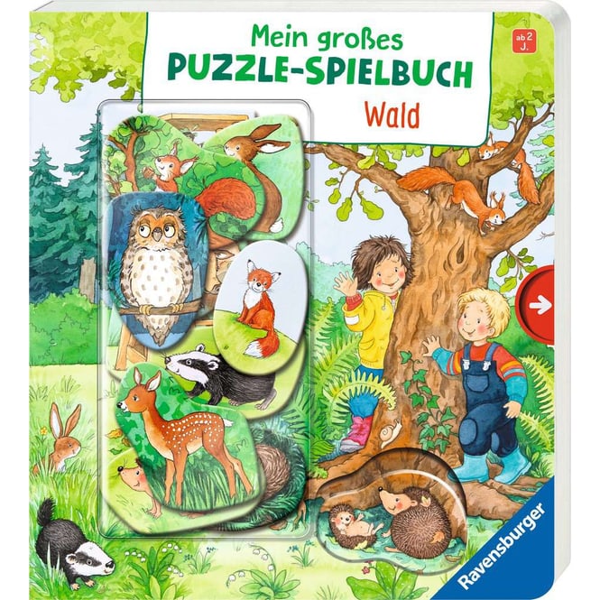 Mein großes Puzzle-Spielbuch - Wald