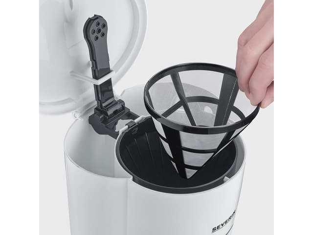 Severin Kaffemaskine 1,25 liter 900 watt Hvid
