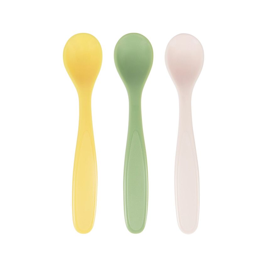 Lot de 3 cuillères souples - Ecru