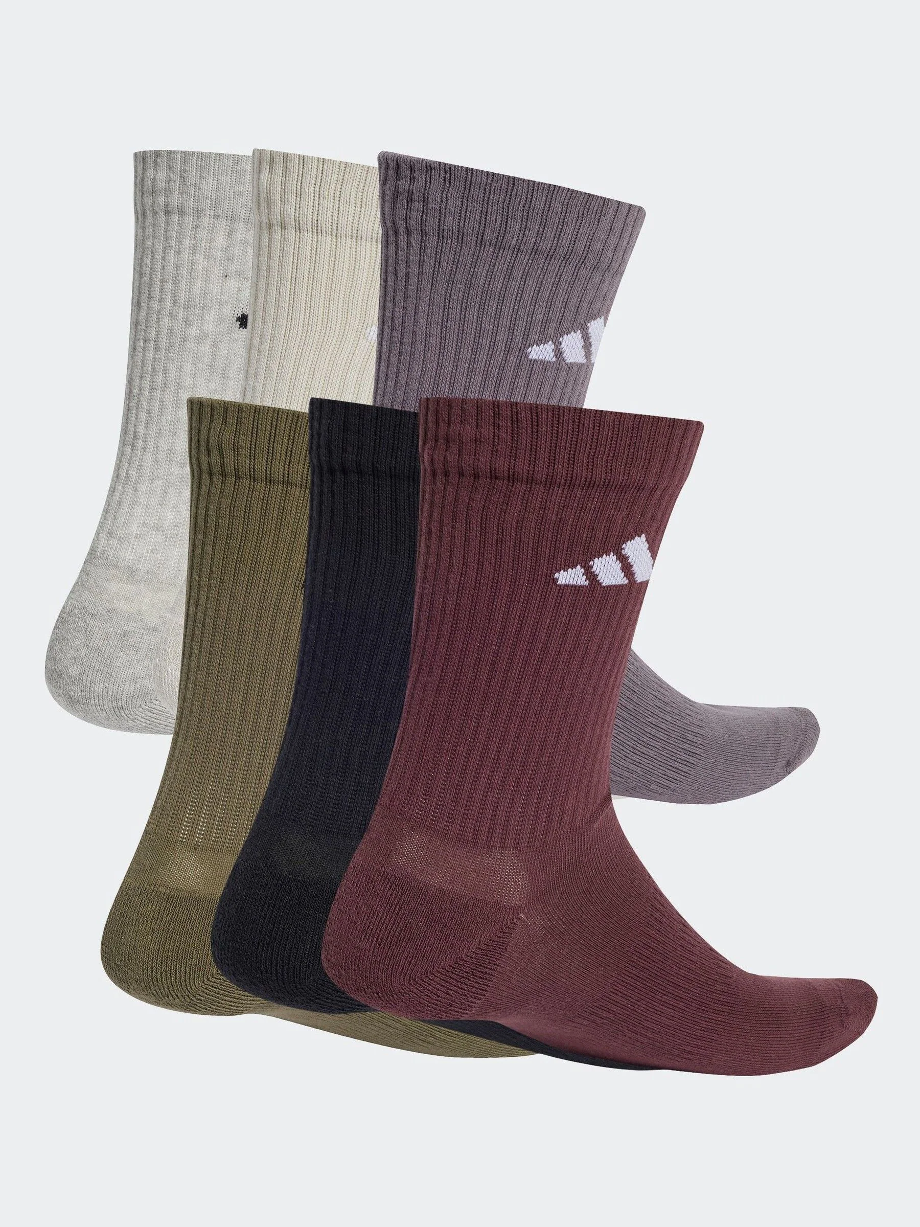 Groen - adidas Logo Crew Socks 6 Pack