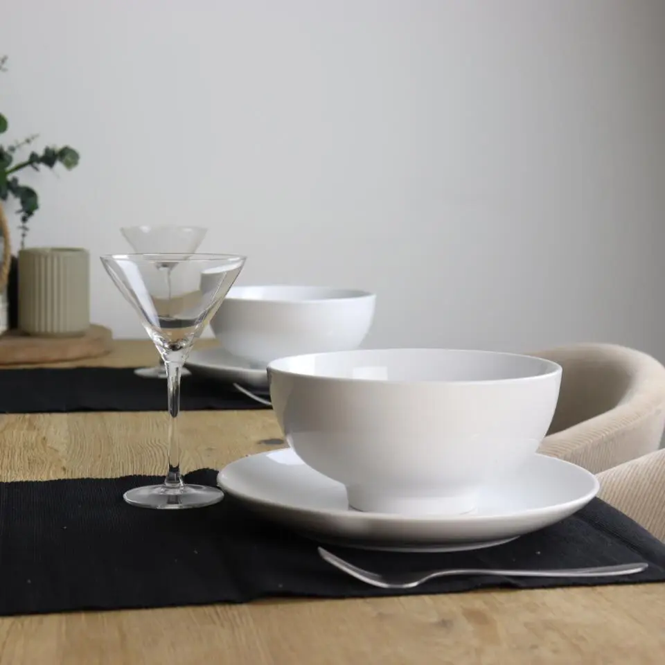 OTIX Pastaborden Bordenset 12 Persoons 20 cm Porselein BIRCH
