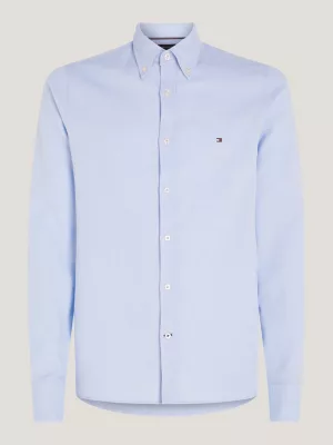 Camisa Slim Fit com Textura Dobby Escovada
