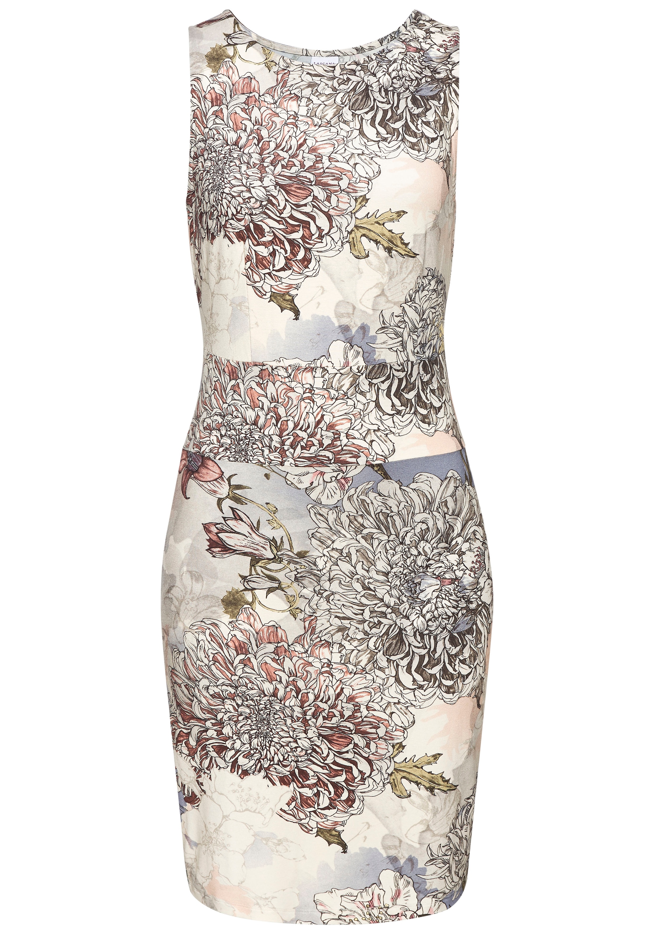 Buffalo Jerseykleid mit Alloverprint, enges Kleid