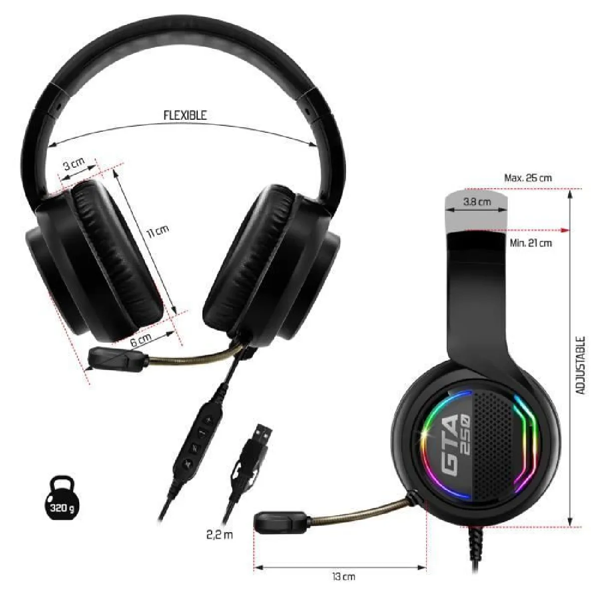 Advance Casque Gaming 7.1