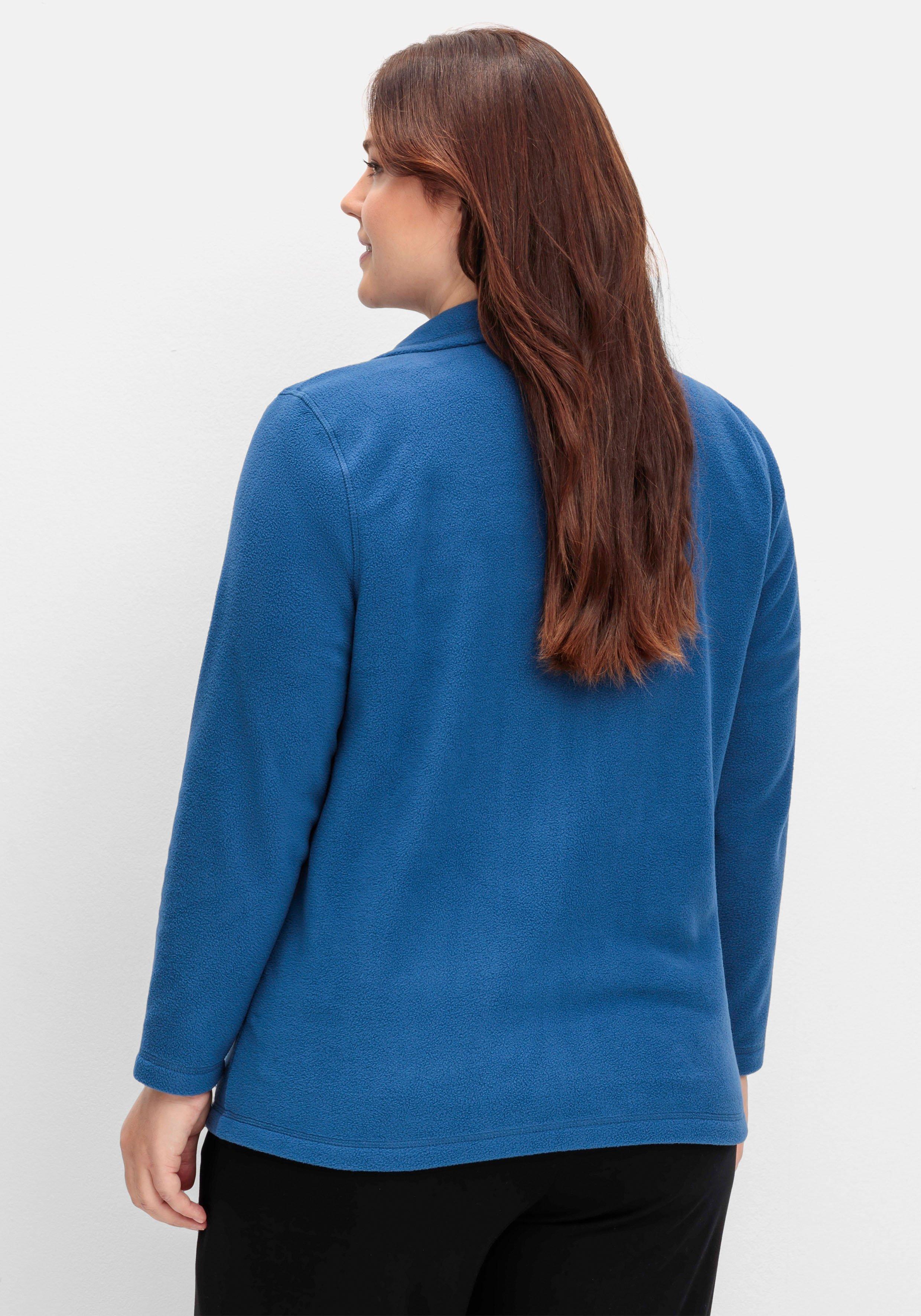 Kuschelige Fleecejacke mit Reißverschluss