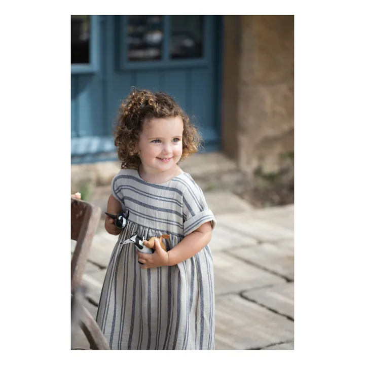 1+ in the family Robe Manches Courtes Rayée Josephine | Bleu