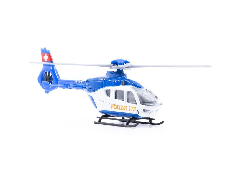 ACE Toy EC-135 Polizei Helikopter 1:72 Mini Polizei Helikopter ca. 13 cm