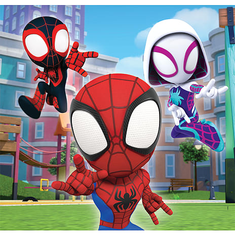 Spidey og hans utrolige venner puslespil - 3x48 brikker