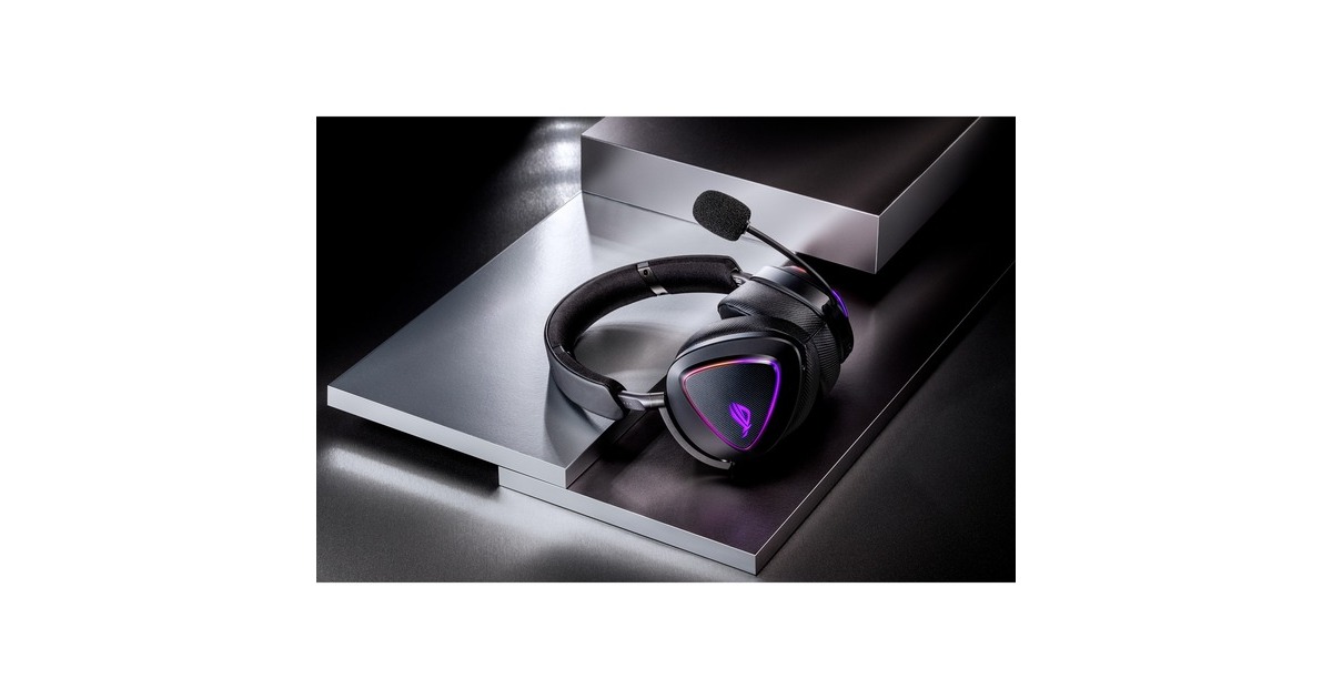 ASUSROG Delta II over-ear gaming headset  (Zwart, 3.5mm / 2.4GHz / Bluetooth)
