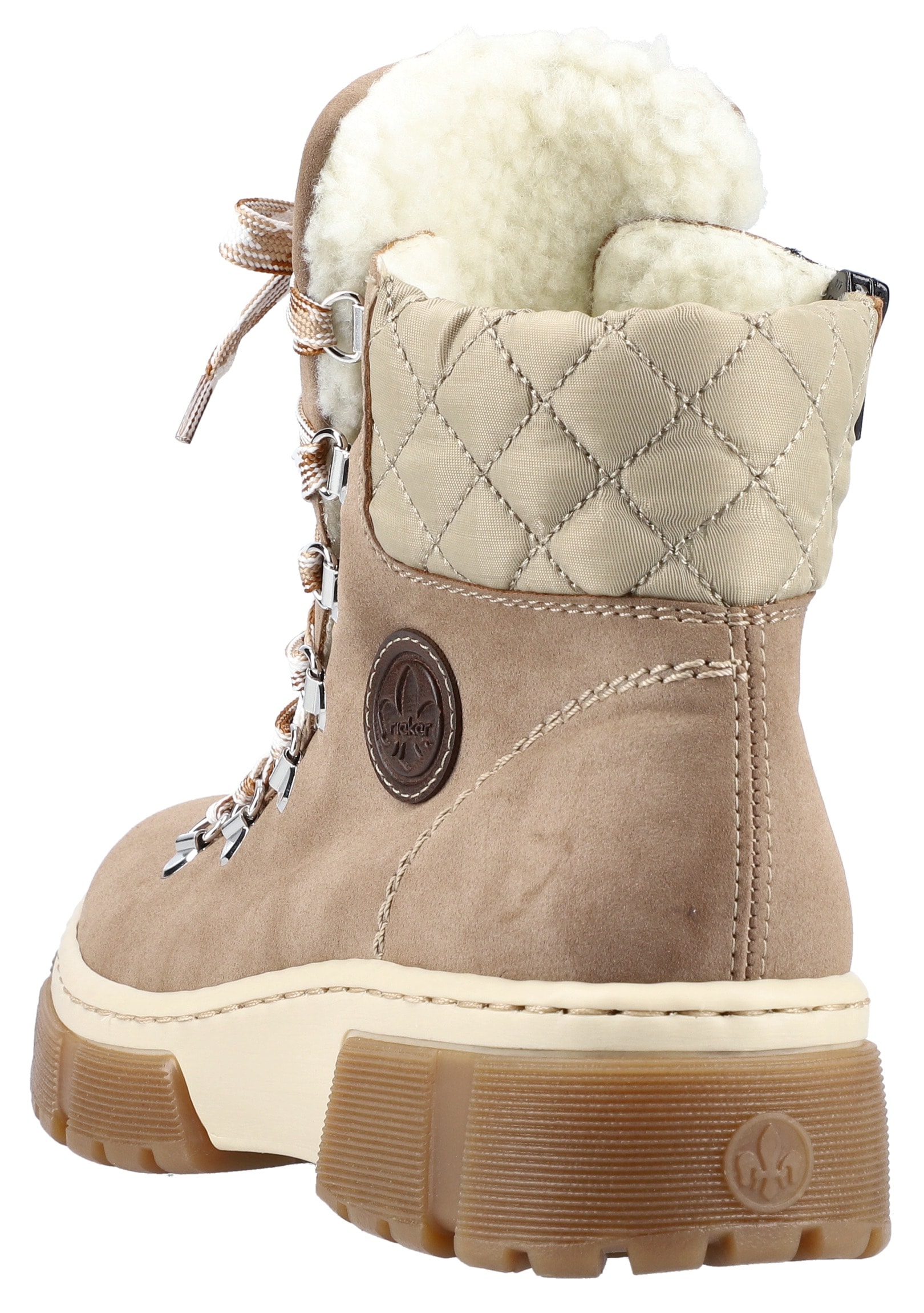 Rieker Winterboots  , Winterstiefelette, Schnürboots, Plateau, mit Warmfutter-Ausstattung