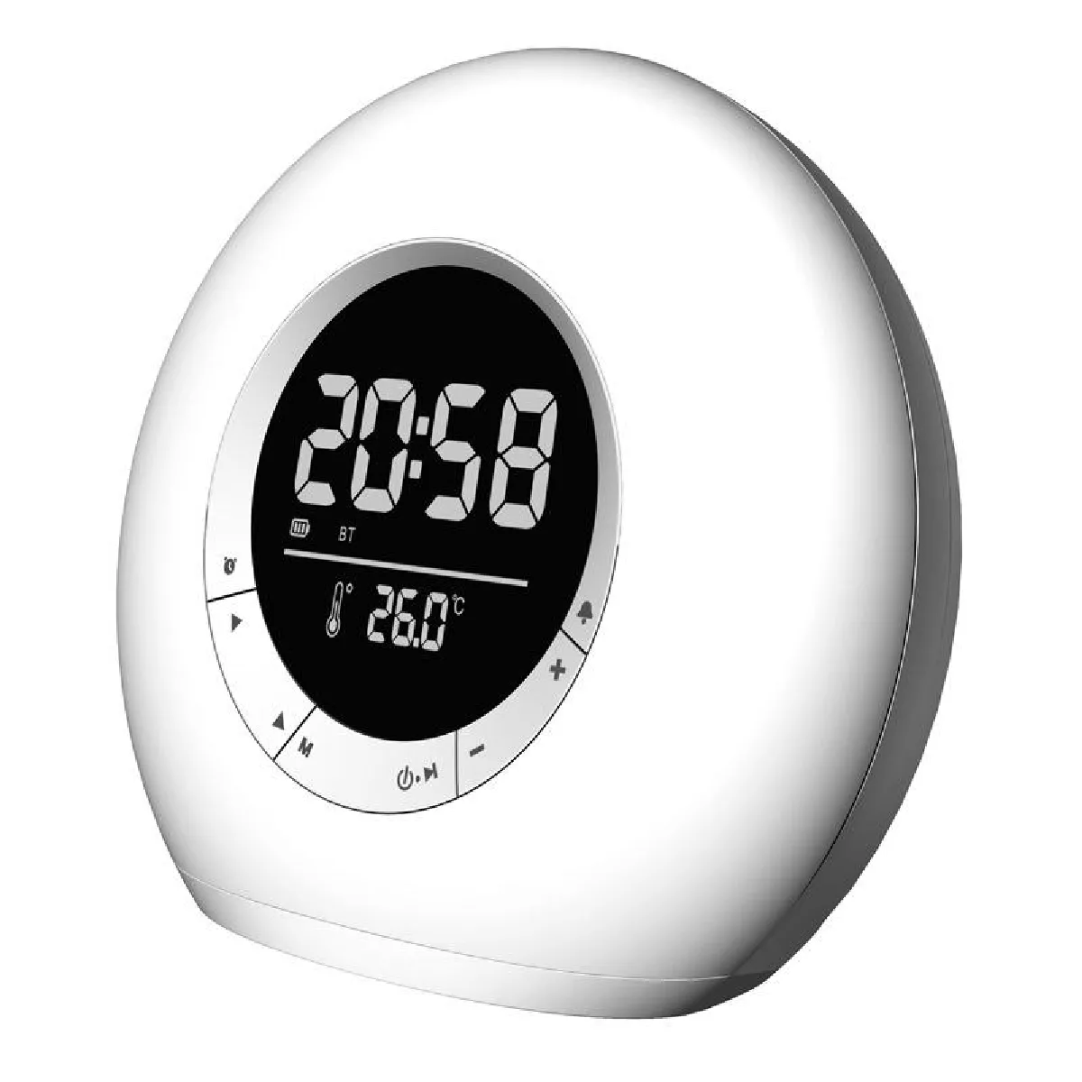 Yonis Enceinte LED Réveil