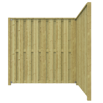 Schutting startpakket Royal grenen ca. 3,8 m lang
