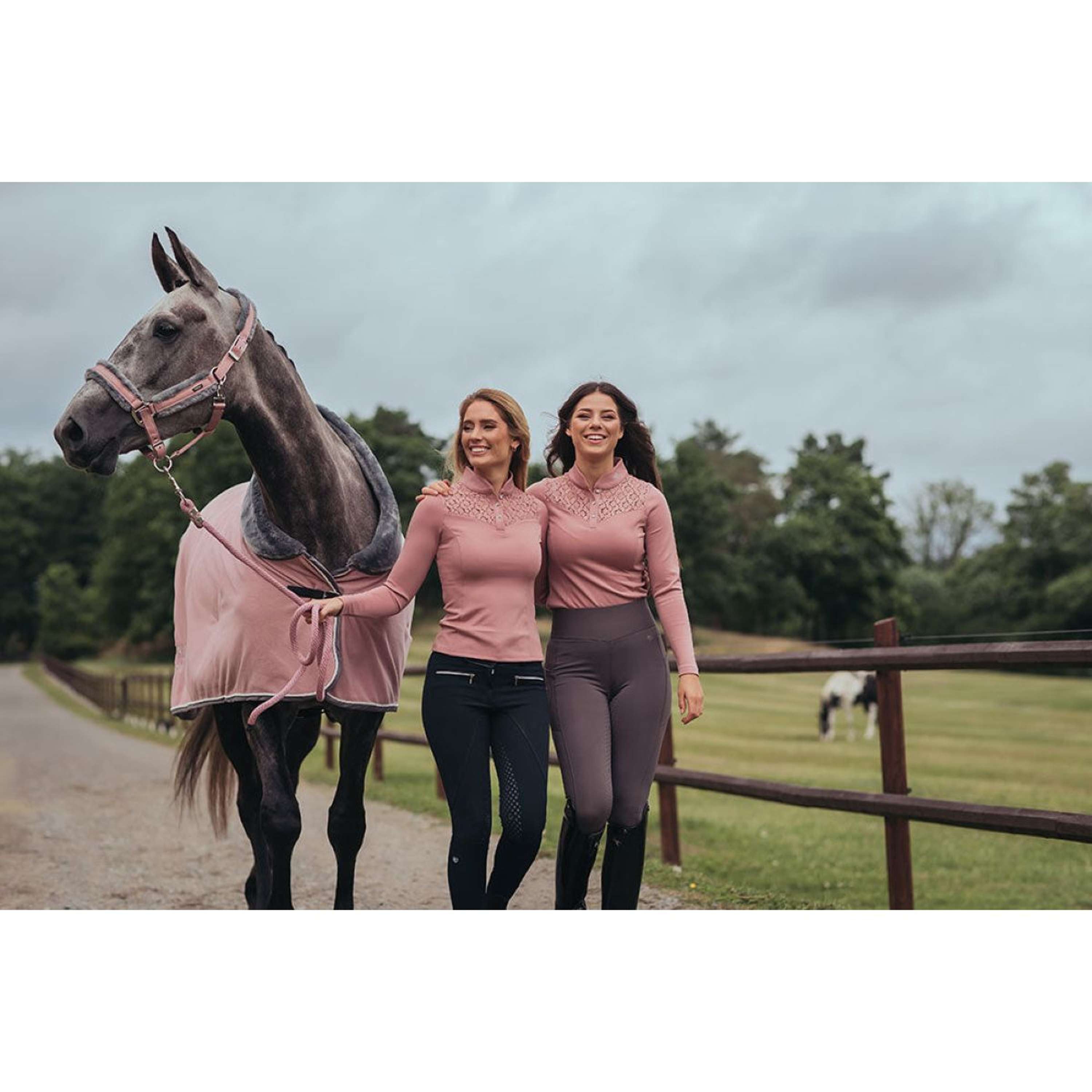 Equestrian Stockholm Halster & Touw Fur Roze
