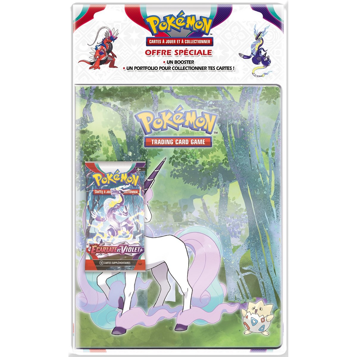 Pack cahier range carte et boosters Ecarlate et Violet