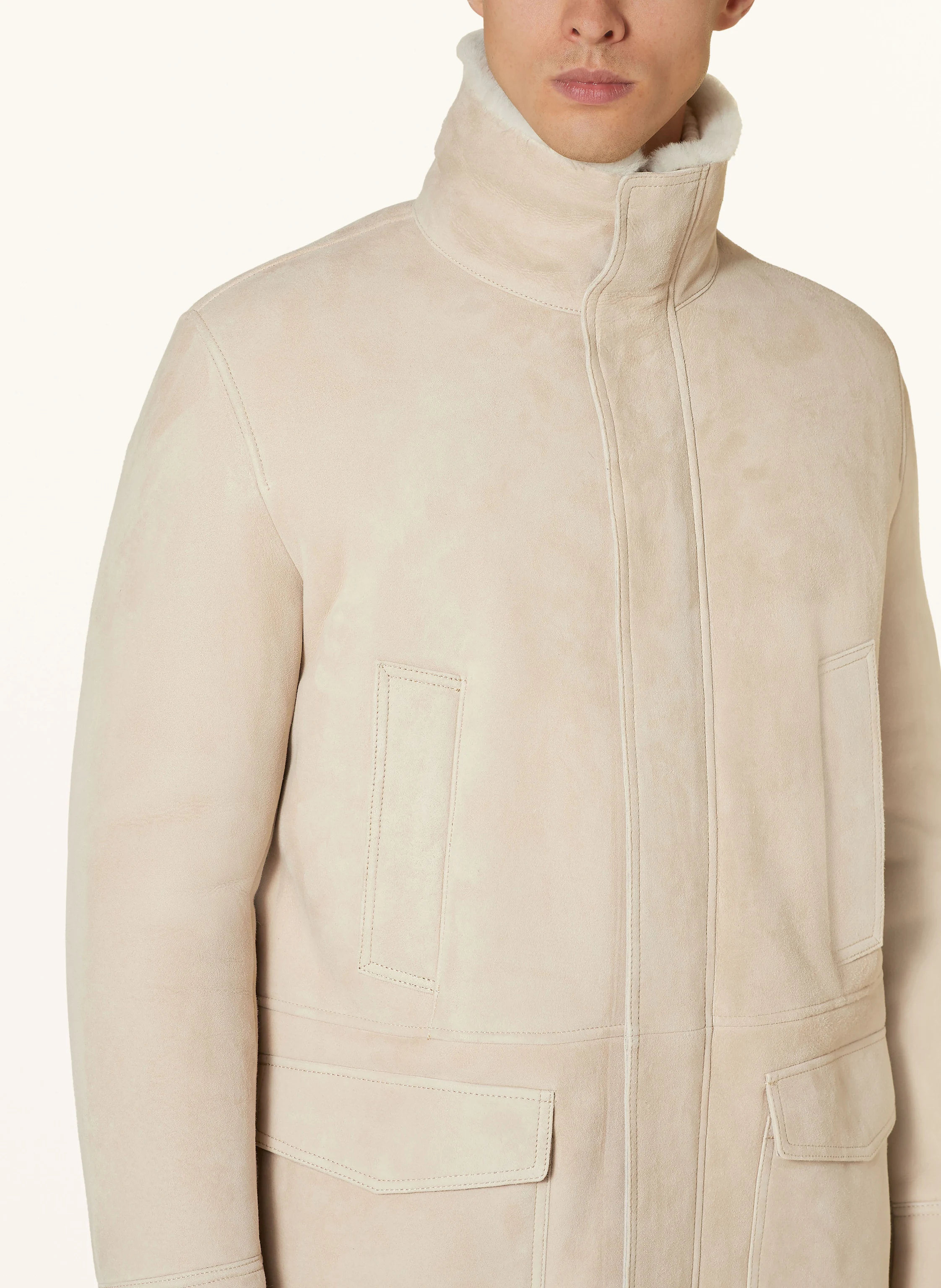 ARMA Ledermantel MANO mit Lammfell