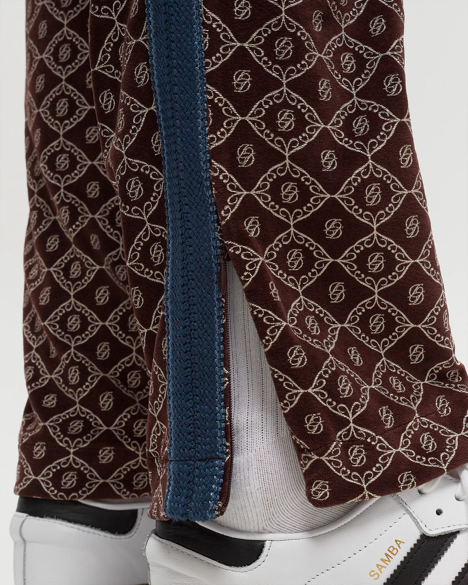 Drôle de Monsieur Le Pant Velours Monogramme