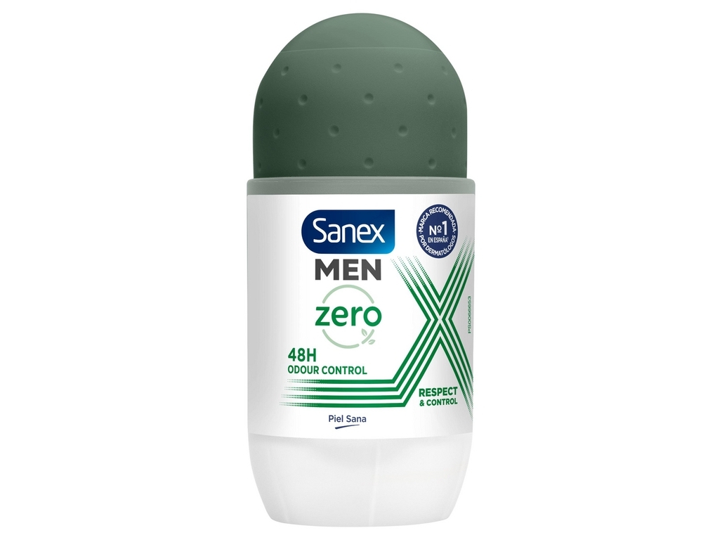 DESODORIZANTE ROLL-ON ZERO% PARA HOMEM PELE NORMAL SANEX 50ML