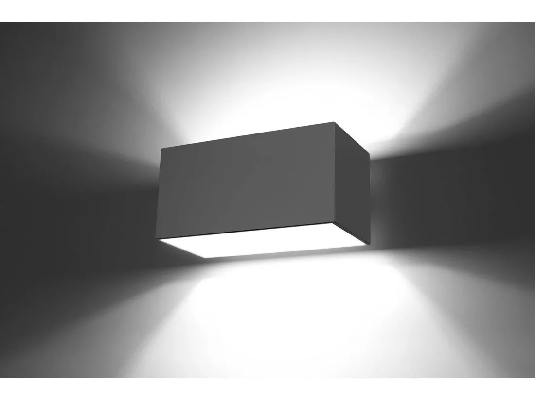 Sollux QUAD MAXI Plafonnier à 2 lumières vers le bas, gris clair