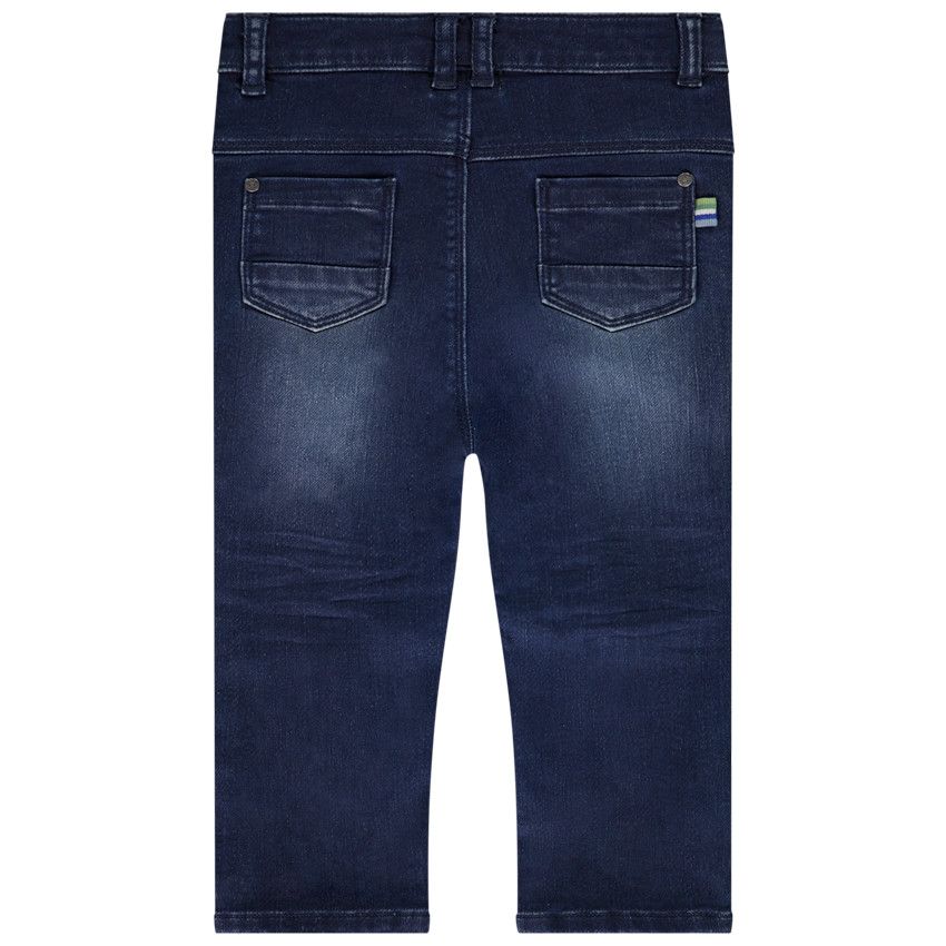 Pantalon effet jean droit pour bébé garçon - Bleu moyen